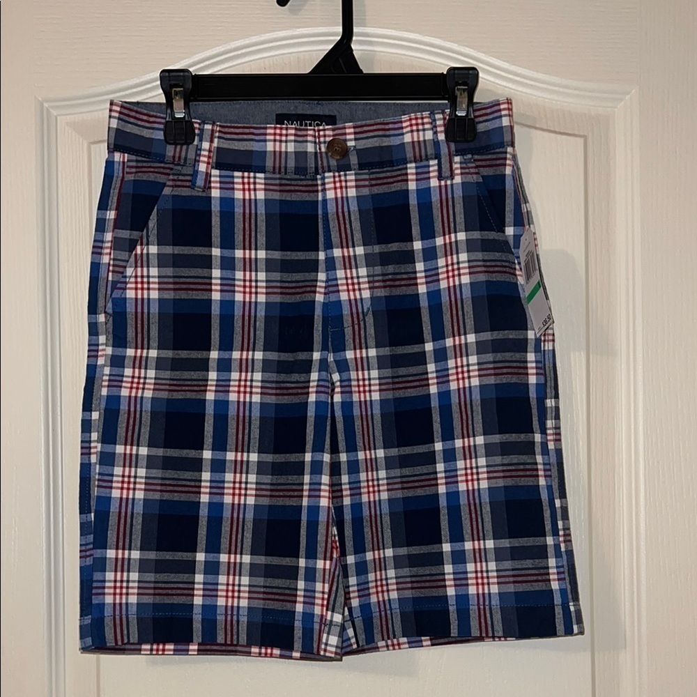 Nautica Plaid‎ Shorts NWT Boys 8